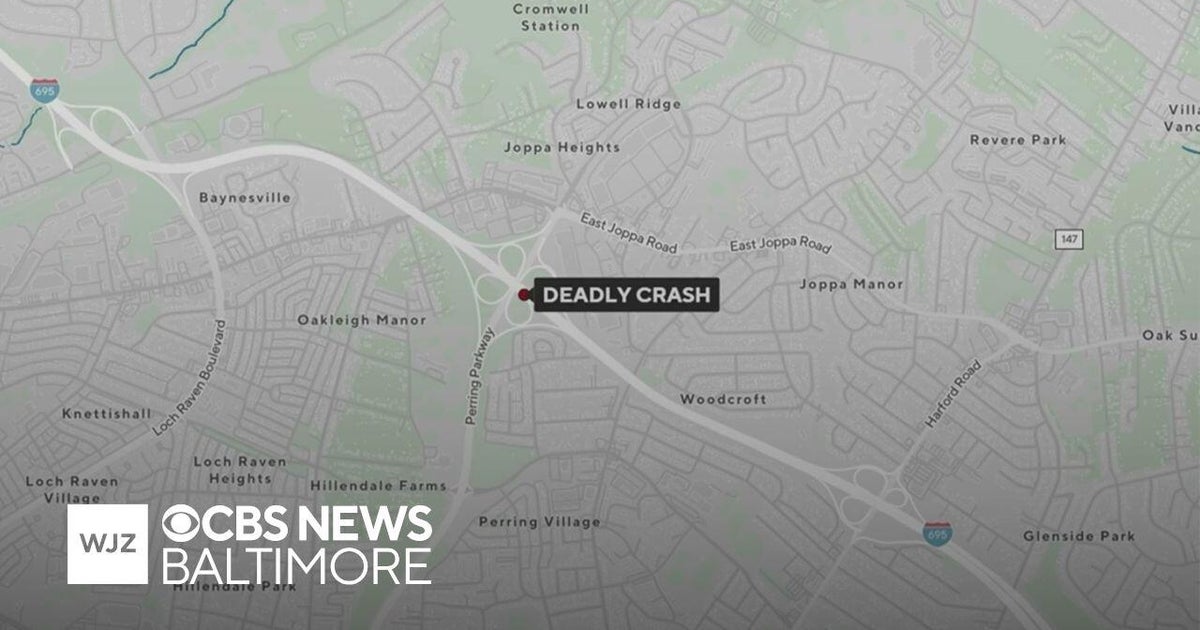 Baltimore Police officer killed in chain-reaction crash on I-695 - CBS ...