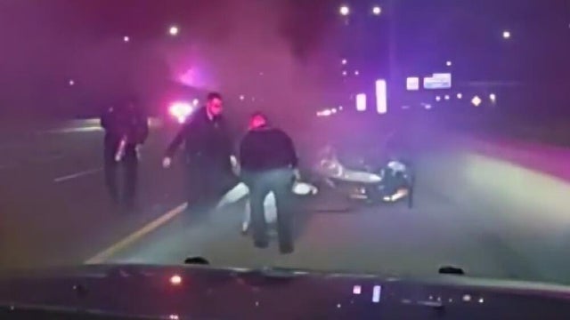 oak brook burning car 