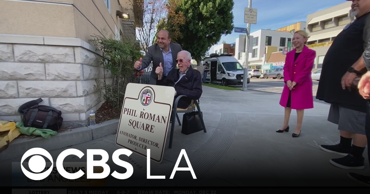 Iconic animator and director Phil Roman honored with square dedication in Toluca Lake