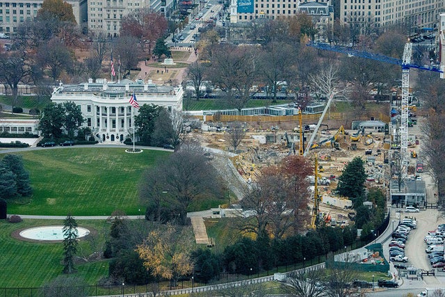 Demolition of the East Wing of the White House during construction of a new ballroom extension in Washington, D.C., on Dec. 9, 2025.