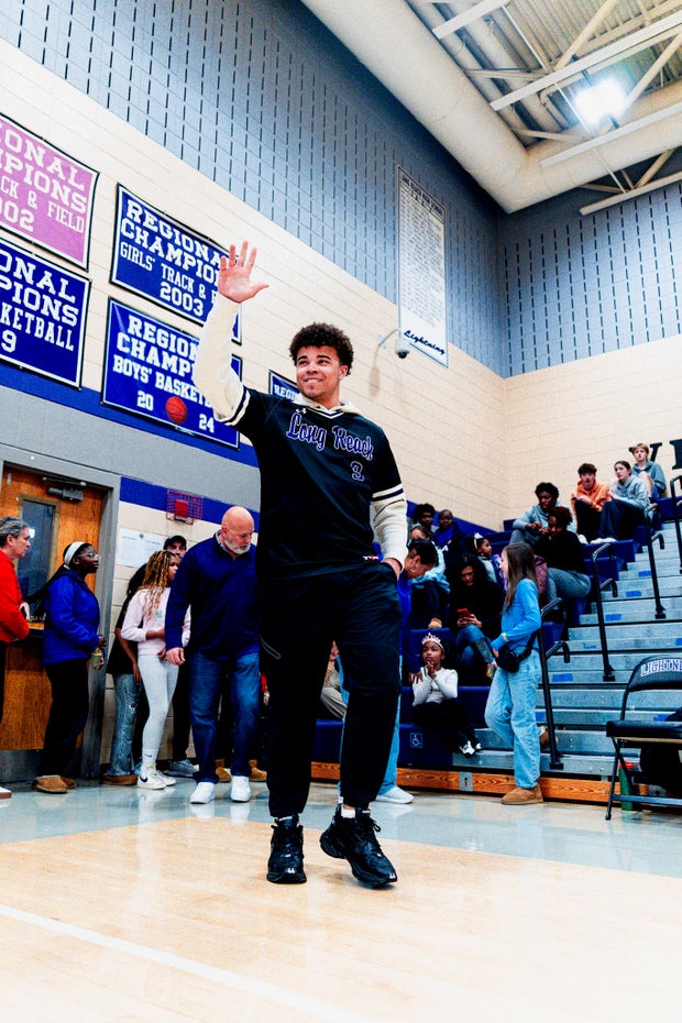 Aidan West Long Reach High School jersey retired 