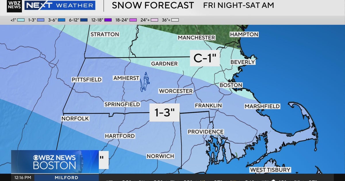 Next Weather: WBZ midday forecast for December 24, 2025