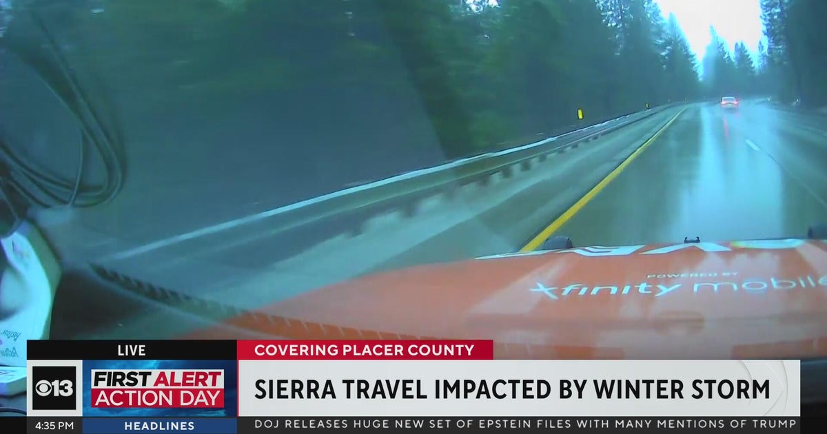 Winter storm impacts travel through Northern California Sierra