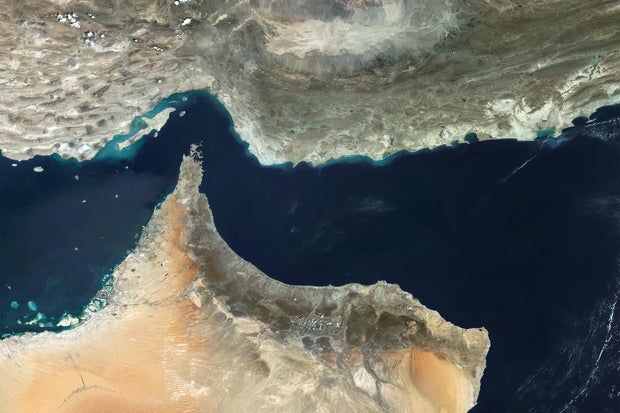 Satellite Imagery Of The Strait Of Hormuz 