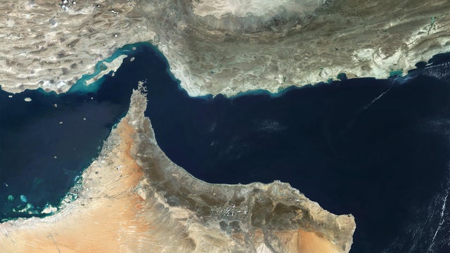 Satellite Imagery Of The Strait Of Hormuz 