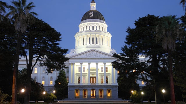 Capital Building At Night 