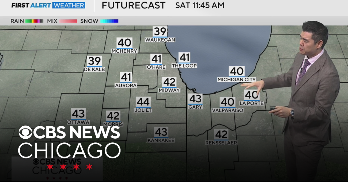 Saturday morning fog with highs in the 40s - CBS Chicago