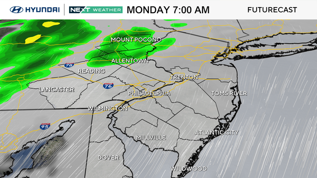 Cold, dry Sunday before rain moves across Philadelphia area. Here's the weather forecast 