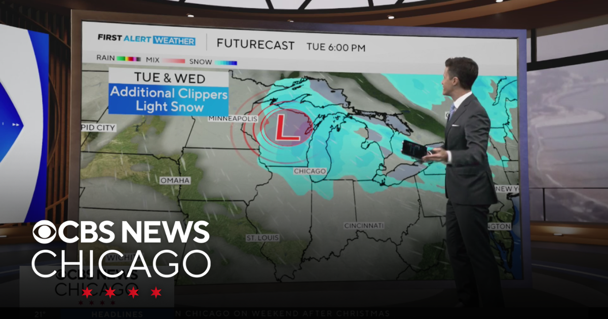 More snow Tuesday, Wednesday in Chicago - CBS Chicago