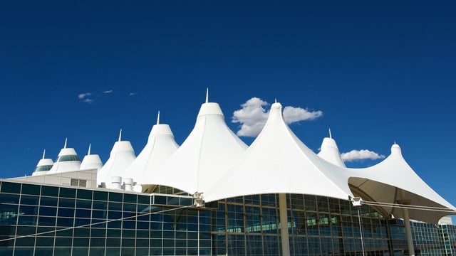 Modern architecture at Denver airport 