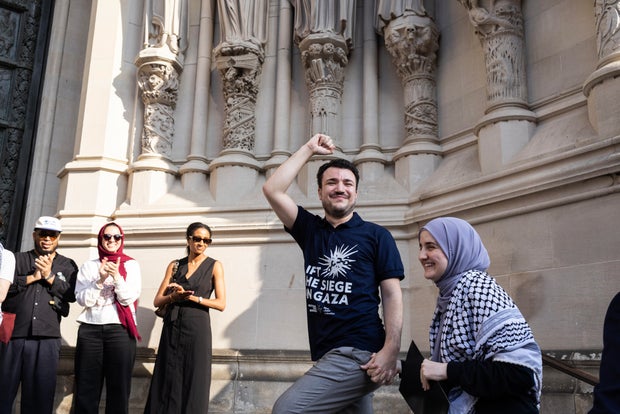 Student Activist Mahmoud Khalil Attends Welcome Home Rally After Being Freed From Detention 