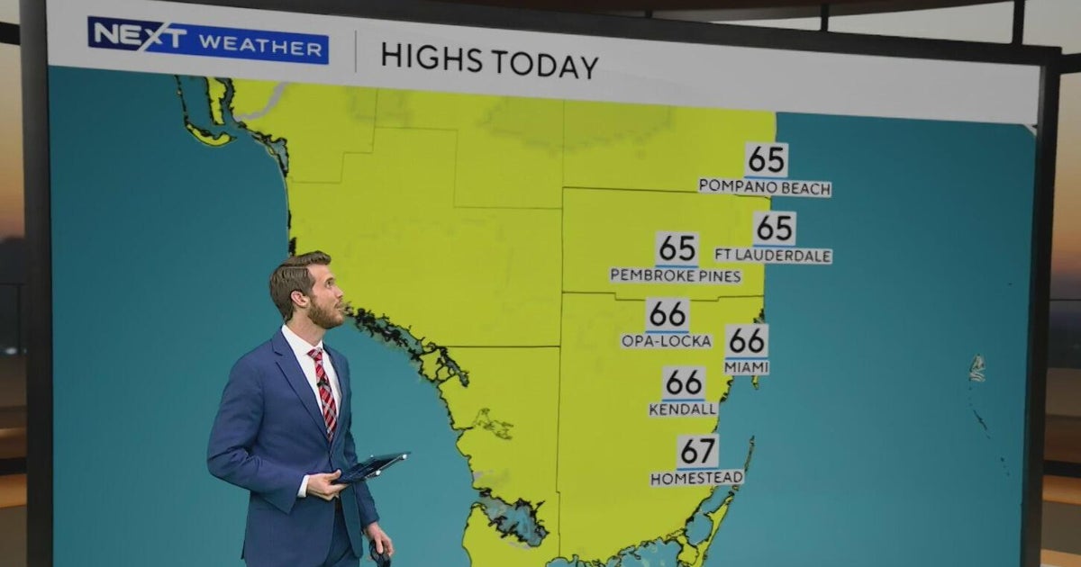 Arctic air continues to move across South Florida to kick off the new year