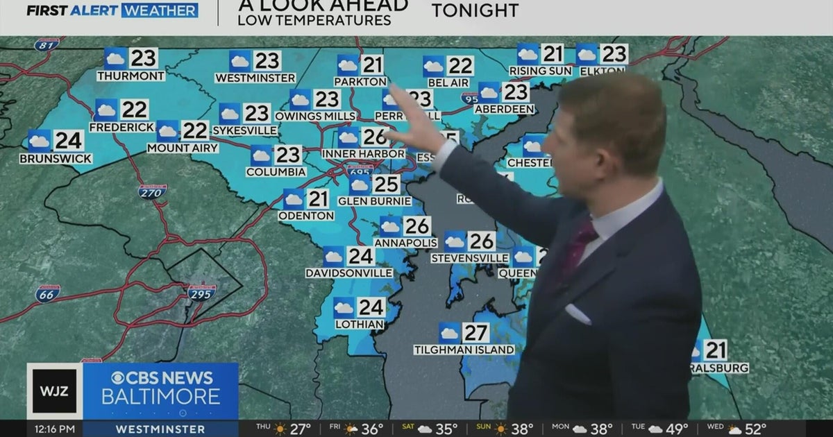 New year starts in Maryland with winds and bitter cold - CBS Baltimore
