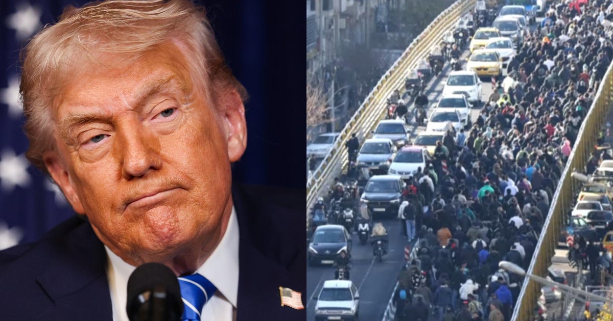 Trump threatens Iran as huge protests turn violent, says U.S. is "locked and loaded"