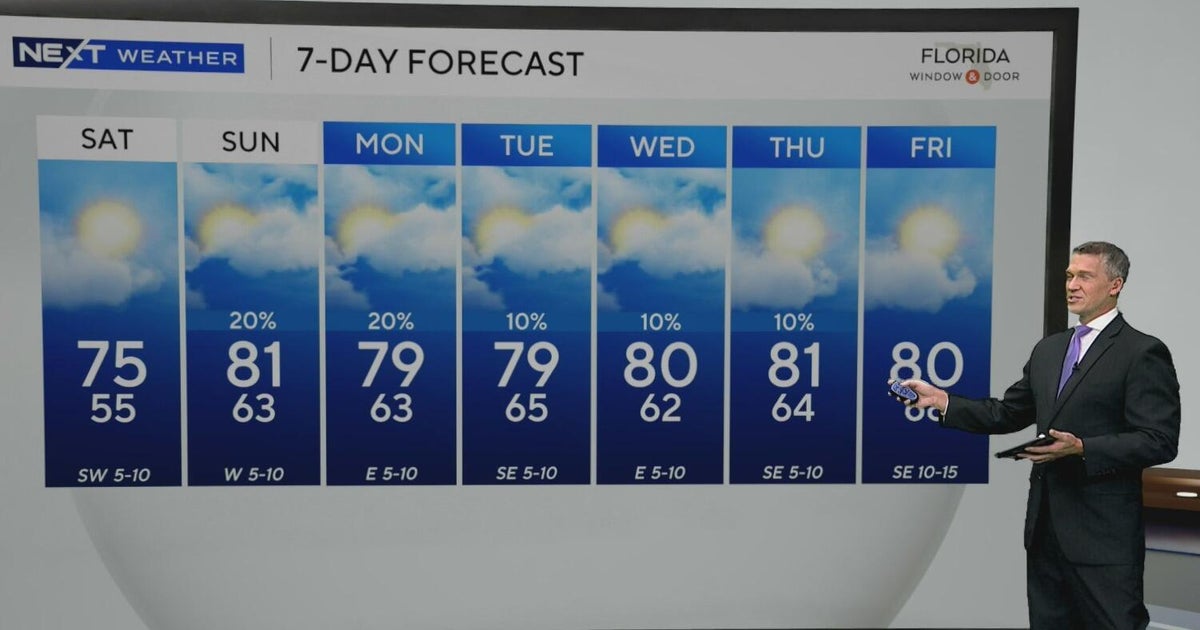 Warm temperatures returning to South Florida this weekend - CBS Miami