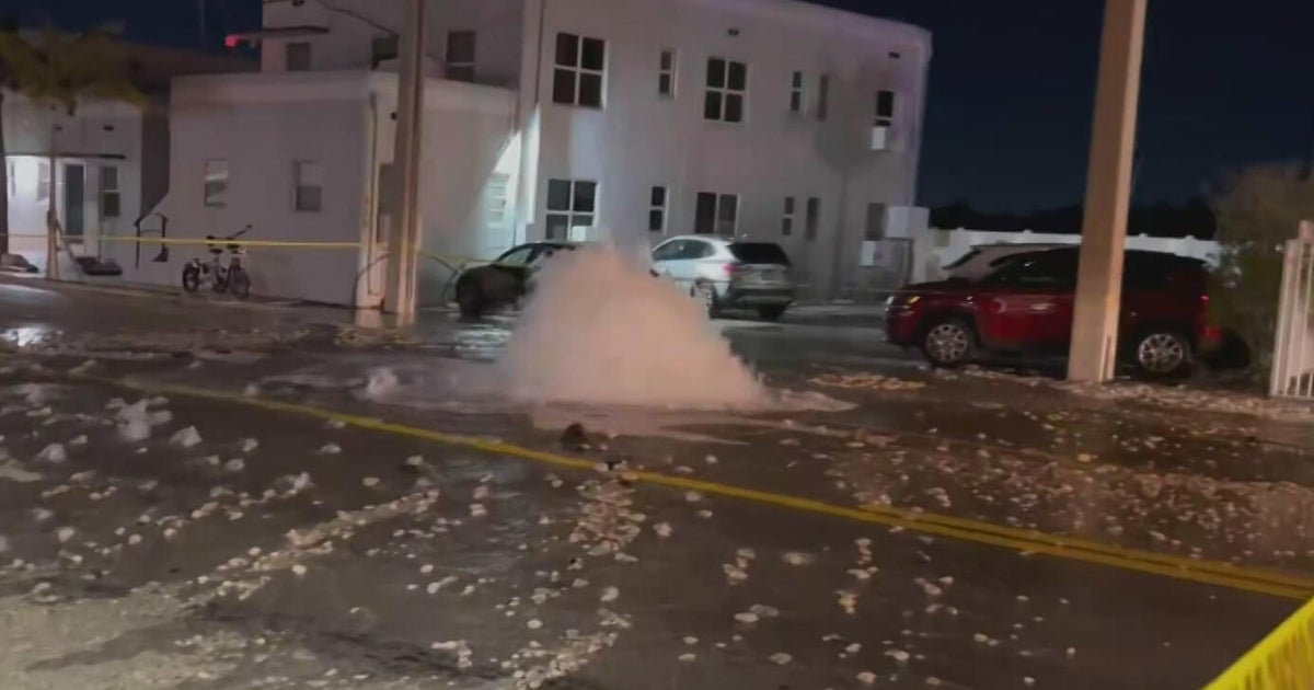 Crews in Hollywood work to repair large water main break