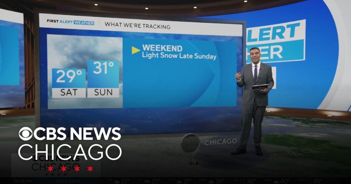 Cloudy weekend ahead with highs in the low 30s - CBS Chicago