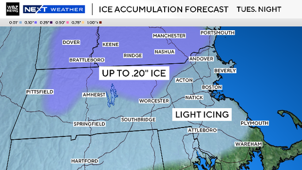 Ice accumulation