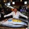243-kilogram bluefin tuna auctioned for a record 510 million  yen ($3.24 million) in Tokyo 