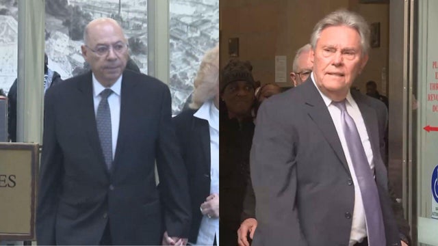 Manuel Santiago, Frank Jastrzembski coming out of the courthouse 