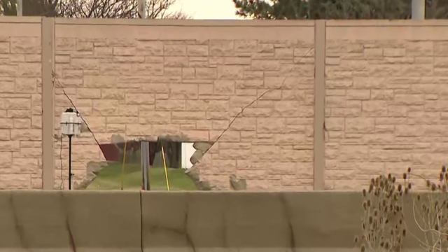 Automobile tuning, lightbar flashing LED blue light is mounted on the roof to look like an American police car, individual modification of the design, dark background, copy space 