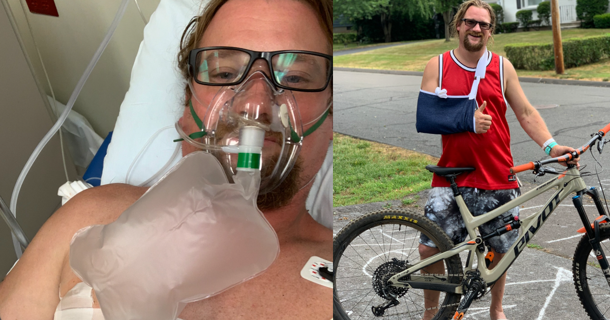 Когато Анди Провенчър катастрофира с планинския си велосипед и се