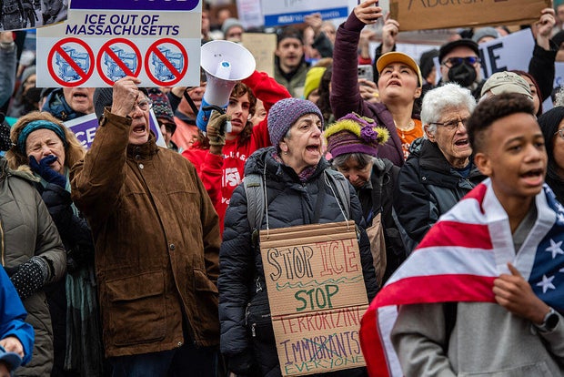 Boston protest against ICE 