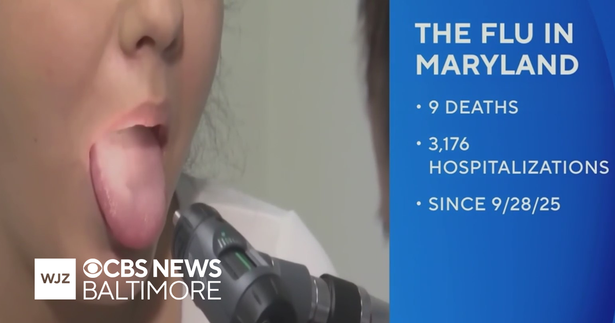 Maryland is now reporting 9 deaths from the flu and 3,176 hospitalizations