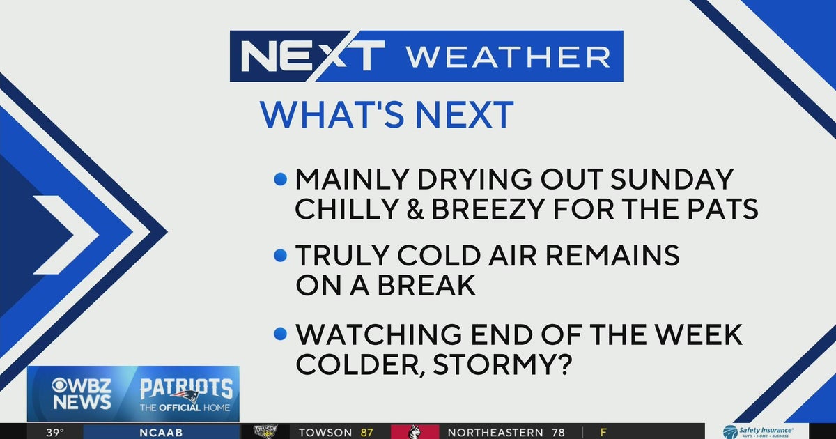 Next Weather: WBZ midday forecast for January 11, 2026