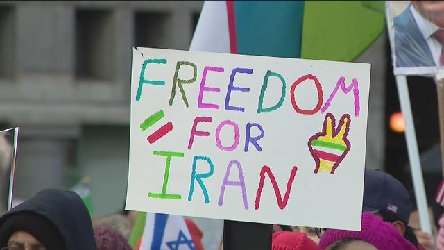 Iran protests in Chicago 