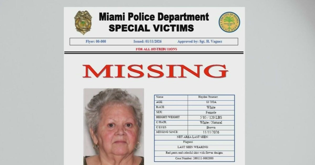 Police searching for missing adult - CBS Miami