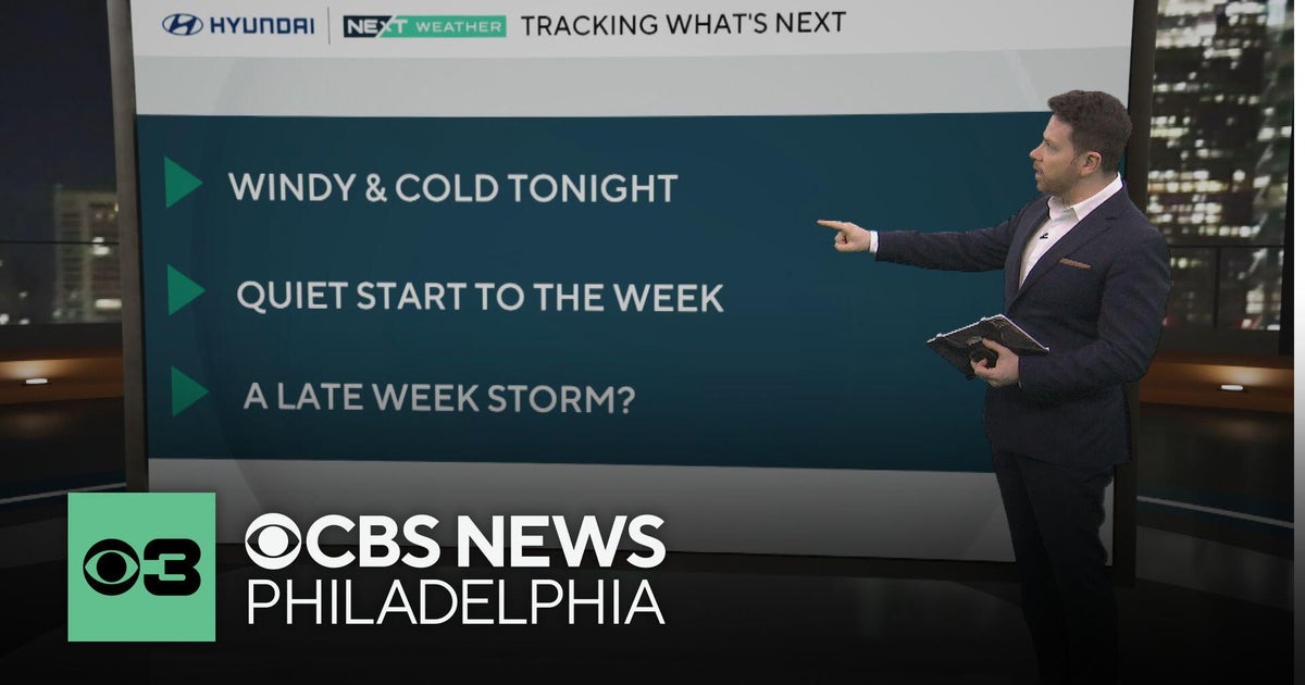 Quiet start to the week in Philadelphia, tracking possible winter weather later this week