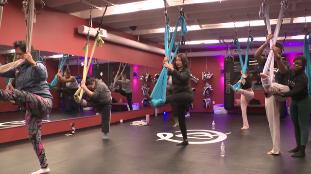 Aerial Yoga at Equilibrium Baltimore 