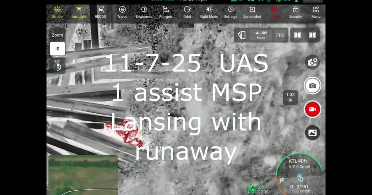 Michigan police drone finds runaway teen hiding under railroad ties