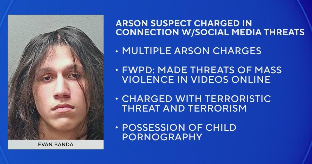 Teen arson suspect now charged in online threats, terrorism case - CBS ...