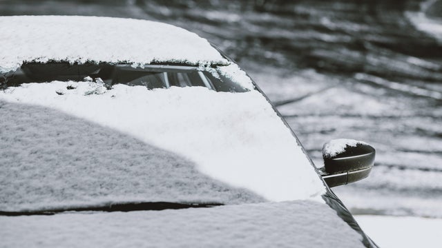 Car Covered With Snow 