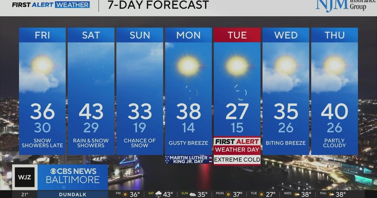 Tracking snow chances in Maryland this weekend