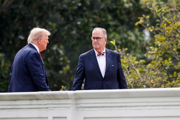 Trump Looks At Site Of Future White House Ballroom 