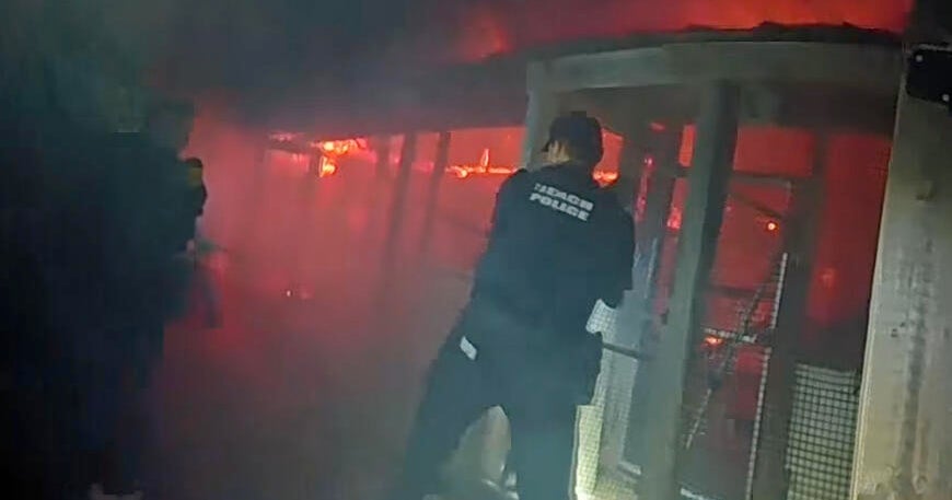 Dramatic video shows deputies desperately trying to save animals when fire breaks out at Florida zoo