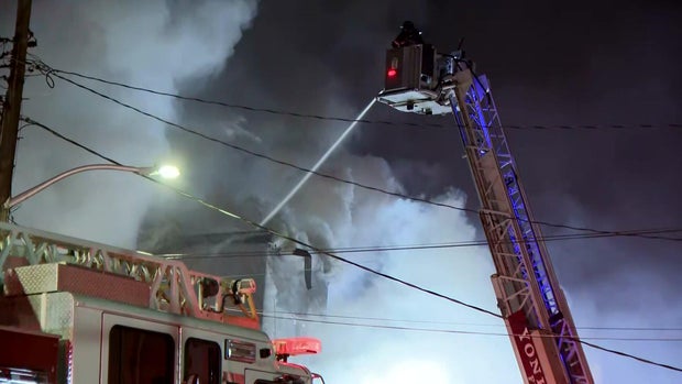 Crews battle Yonkers fire 