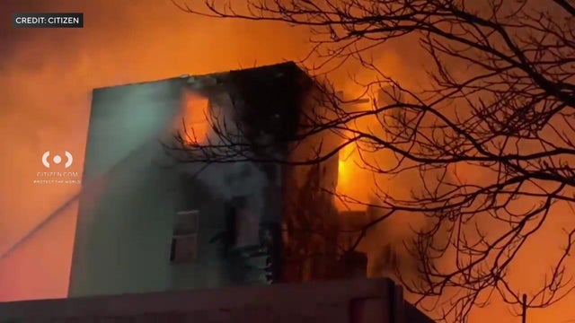 Yonkers buildings on fire 