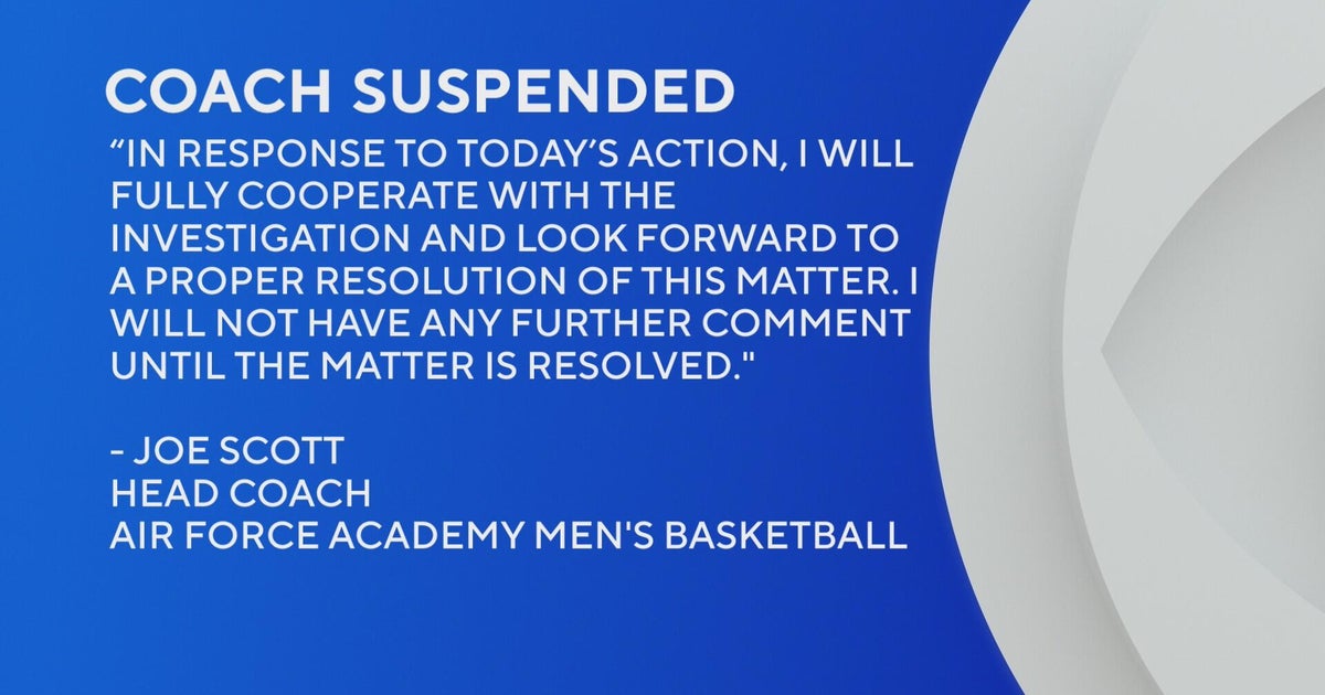 U.S. Air Force Academy suspends basketball coach Joe Scott