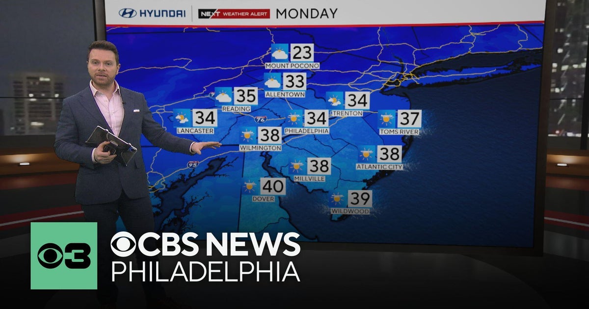 Frigid Monday morning in Philadelphia area, black ice and slick roads possible