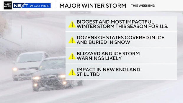 Monster winter storm, Arctic outbreak set to impact U.S. Here’s the latest Boston weather forecast.  www.cbsnews.com