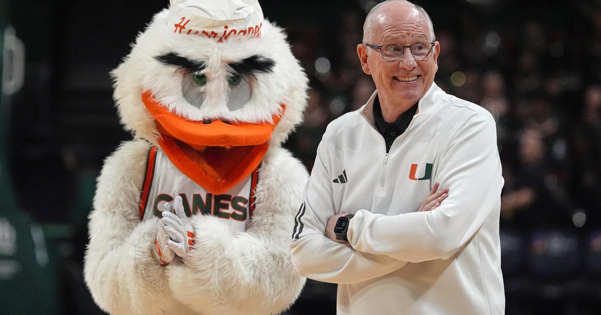 University of Miami unfurls honorary banner for Jim Larrañaga