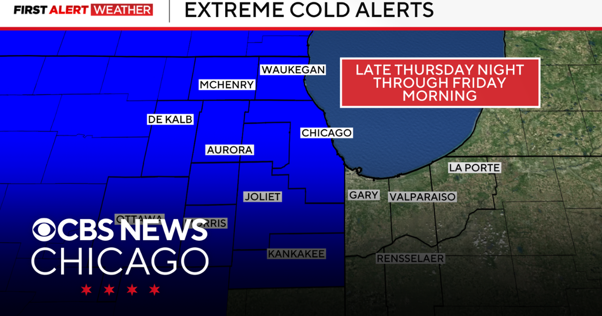 Extreme cold begins Thursday night in Chicago