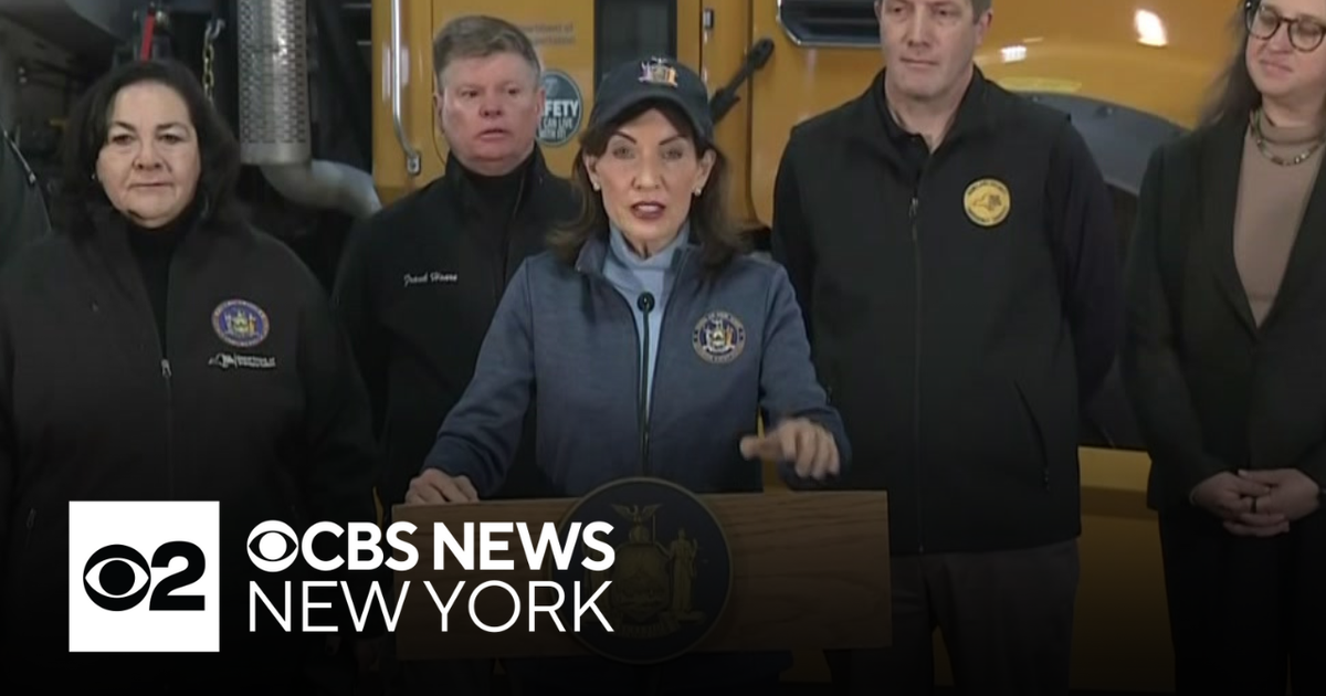 New York governor declares state of emergency ahead of snowstorm - CBS ...