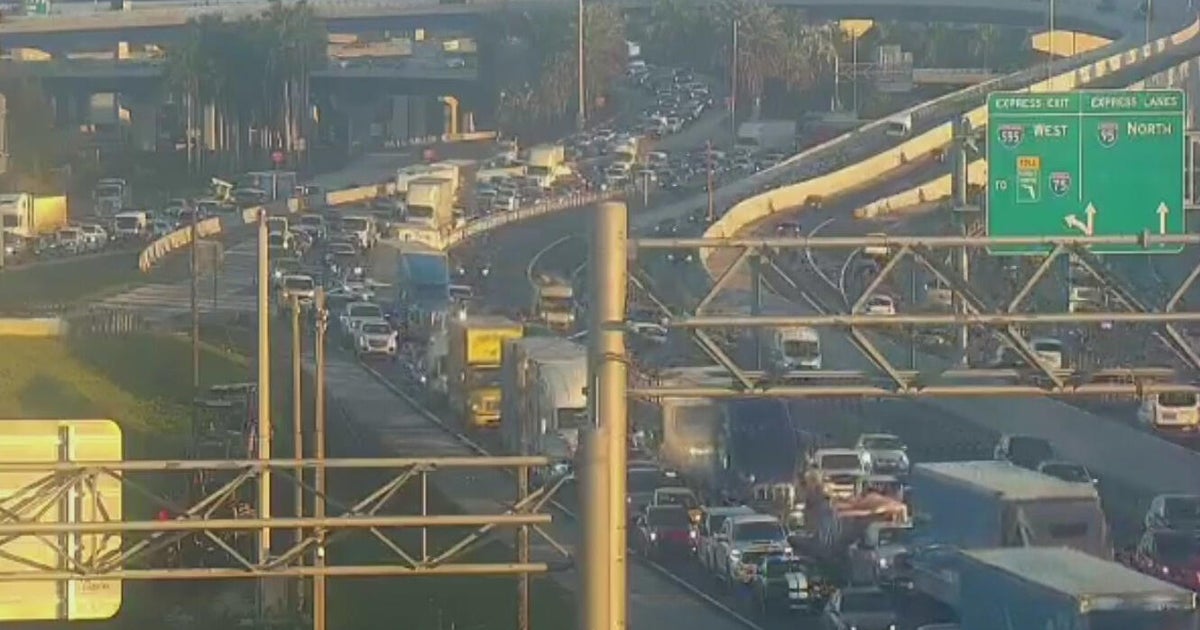 Crashes causing major delays on Interstate 95 in Broward County