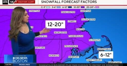 Next Weather: WBZ Evening Forecast For January 23, 2026