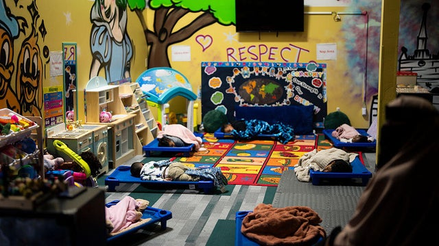 Children sleep during nap time at Minnesota Child Care in Minneapolis on Dec. 30, 2025. 